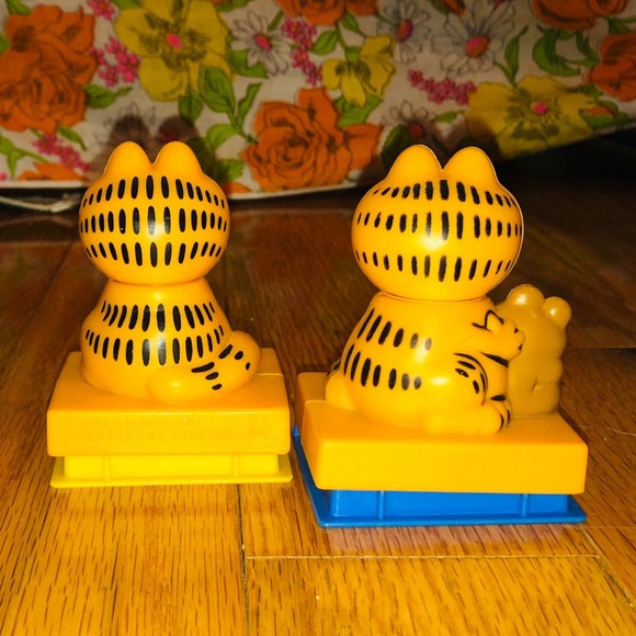 vintage 1981 garfield push toys - Picture 2 of 2